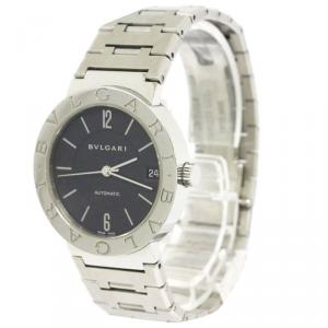 Bvlgari Black Stainless Steel Bvlgari Bvlgari Women's Wristwatch 33MM