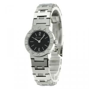 Bvlgari Black Stainless Steel Bvlgari Bvlgari Women's Wristwatch 23MM