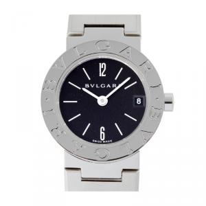 Bvlgari Black Stainless Steel Bb23Ss Women's Wristwatch 23MM