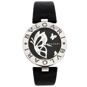 Bvlgari Black Butterfly Diamond Inlay Motif B.Zero1 BZ 35 S Women's Wristwatch 35MM