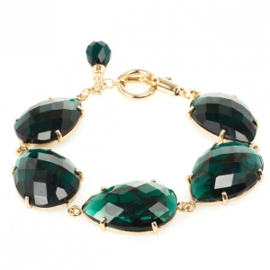 Carolina Herrera Green Drops Bracelet