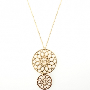 Carolina Herrera Round Pendant Necklace