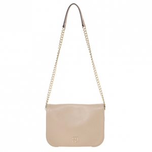 Pre Owned Carolina Herrera New Baltazar Beige Flap Bag