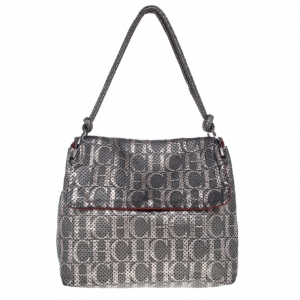Pre Owned Carolina Herrera Perforated Flap Shoulder Bag