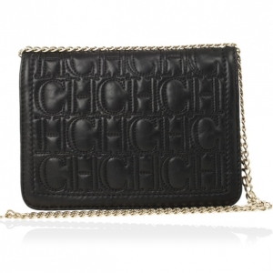 Pre Owned Carolina Herrera Monogram Embossed Bag