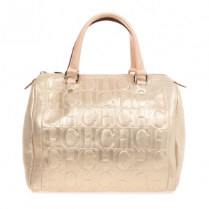 Pre Owned Carolina Herrera Metallic Andy Boston Bag