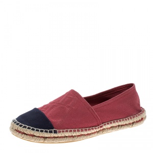 Carolina Herrera Two Tone Canvas Espadrilles Size 39