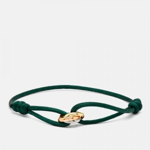 Pre Owned Cartier Trinity 18k Three Tone Gold Cord Bracelet