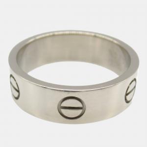 Cartier Love 18K White Gold Love Band Ring EU 57