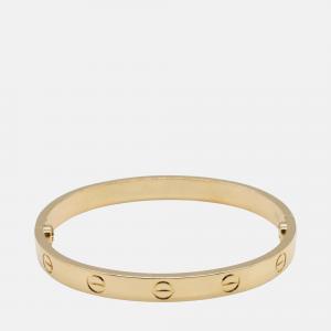 Pre Owned Cartier 18K Yellow Gold Classic Love Bracelet