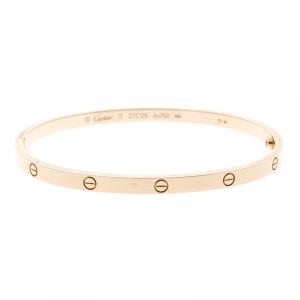 Pre Owned Cartier Love 18k Rose Gold Bracelet SM 