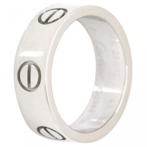مملوكة مسبقًا Cartier Love White Gold Ring Size 48