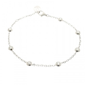 Pre Owned Cartier Diamants Legers de Cartier 7 Diamonds 18k White Gold Bracelet