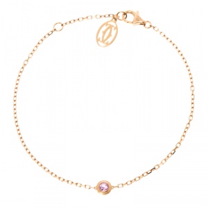 Pre Owned Cartier Saphirs Légers De Cartier Pink Sapphire 18K Rose Gold Bracelet