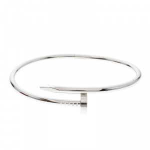 مملوكة مسبقًا Cartier Juste Un Clou White Gold Bracelet 19CM