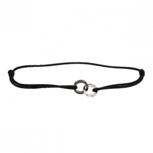 مملوكة مسبقًا Cartier Love 18K White Gold Black Ceramic Diamond Bracelet