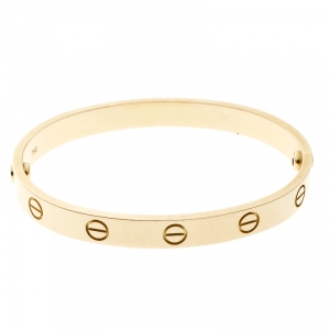 Pre Owned Cartier Love 18k Yellow Gold Bracelet 16