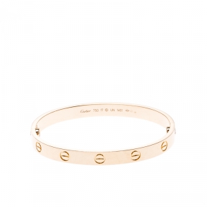 Pre Owned سوار كارتييه لوف ذهب وردي عيار 18 17