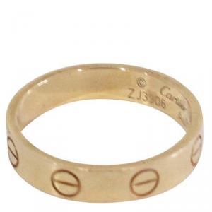 Pre Owned Cartier Love 18K Rose Gold Ring 49