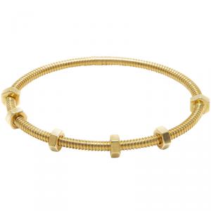 Pre Owned Cartier 18K Rose Gold Ecrou De Cartier Bracelet Size 18