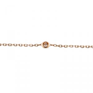 Pre Owned Cartier Diamants Légers De Cartier Diamond Rose Gold Bracelet