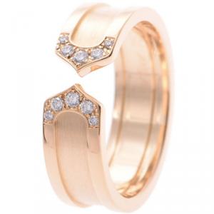 مملوكة مسبقًا خاتم كارتييه C دو كارتييه ذهب وردي عيار 18 ألماس مقاس 55