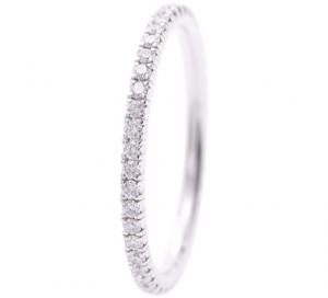 مملوكة مسبقًا Cartier Diamond Eternity Band Ring Size 47