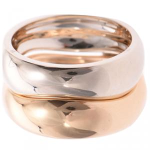 Pre Owned Cartier Love Me 2 Tones Band Ring Size 60