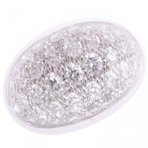 مملوكة مسبقًا Cartier 18K White Gold Diamond Ring Size 51 