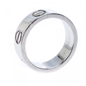 Pre Owned Cartier Love Platinum Band Ring Size 46