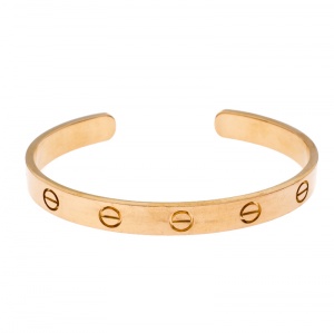 Pre Owned سوار كارتييه لوف أسورة مفتوحة ذهب أصفر عيار 18 مقاس 16