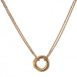 Pre Owned Cartier Trinity De Cartier 18K Three Tone Gold Necklace