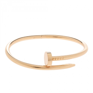Pre Owned Cartier Juste Un Clou 18K Rose Gold Bracelet 17