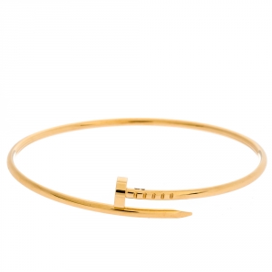 Pre Owned Cartier Juste Un Clou 18K Yellow Gold SM Bracelet 18