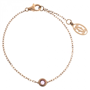 Pre Owned Cartier Saphirs Légers De Cartier Pink Sapphire 18K Rose Gold Bracelet