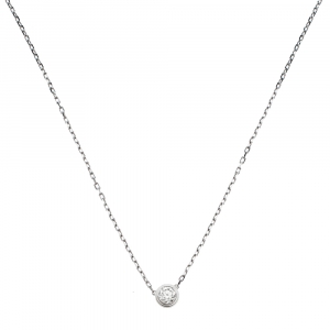 Pre Owned Cartier Diamants Légers Diamond 18K White Gold Necklace