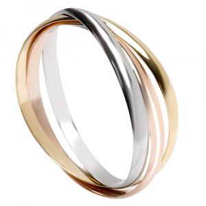 Pre Owned Cartier Trinity 18K Yellow Gold 18K Rose Gold 18K White Gold Bracelet
