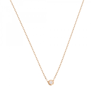 Pre Owned Cartier Diamants Legers Diamond 18K Rose Gold Necklace