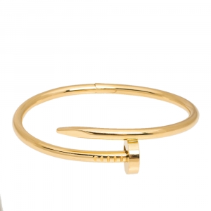 Pre Owned Cartier Juste Un Clou 18K Yellow Gold Bracelet 15