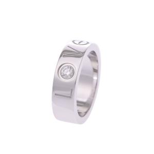 مملوكة مسبقًا Cartier Love 18K White Gold Diamond Ring Size 48