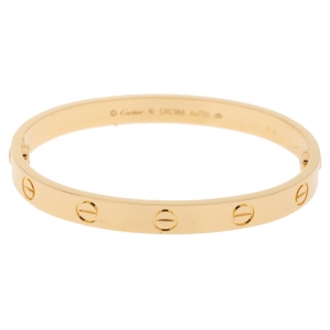 مملوكة مسبقًا Cartier Love 18K Yellow Gold Bracelet 16