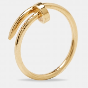 Pre Owned Cartier Juste Un Clou 18k Yellow Gold Band Ring Size 54