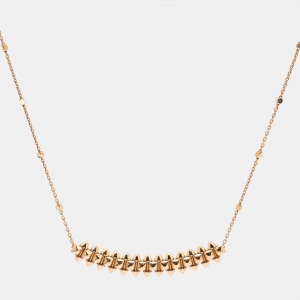 Pre Owned Cartier Clash de Cartier 18k Rose Gold Small Model Necklace