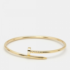 Pre Owned Cartier Juste Un Clou 18k Yellow Gold Small Model Bracelet 16