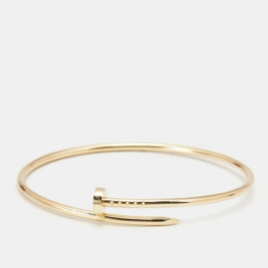 Pre Owned Cartier Juste Un Clou 18k Yellow Gold Small Model Bracelet 19