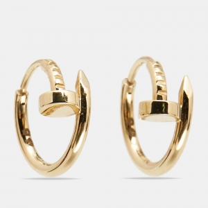 Pre Owned Cartier Juste Un Clou 18k Yellow Gold Earrings