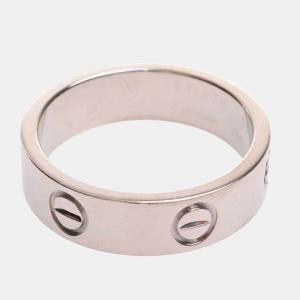 Pre Owned Cartier Love 18K White Gold Ring EU 55