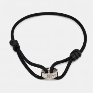 مملوكة مسبقًا Cartier Love 18k White Gold Adjustable Cord Bracelet