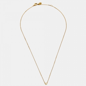 مملوكة مسبقًا Cartier d'Amour Diamond 18k Yellow Gold XS Model Necklace