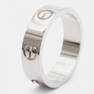 Pre Owned Cartier Love Vintage 18K White Gold Ring EU 55